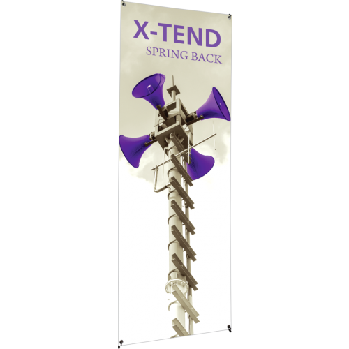 X-Tend 4 spring back banner stand