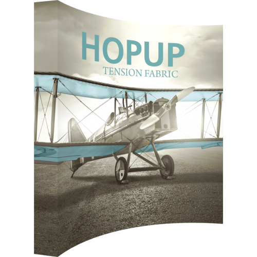 Hopup 10 ft Curved Extra Tall Tension Fabric Display