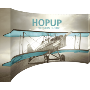Hopup Curved 15 foot Full Height Tension Fabric Display