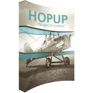Hopup 8 ft Curved Extra Tall Tension Fabric Display