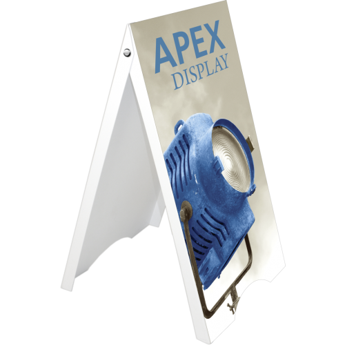 Apex outdoor sign stand