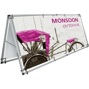 Monsoon outdoor sign stand